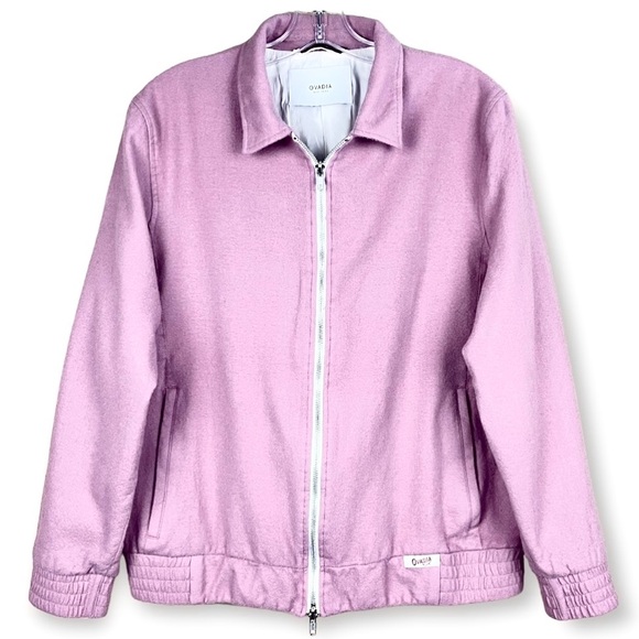 Ovadia Collection McGregor Wool Zip-Front Jacket Best Jacket-Bobby Report Sz L - Picture 9 of 14